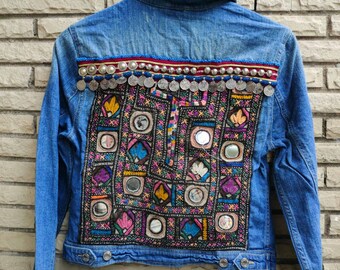 Vintage Denim Jacket Vintage Indian 