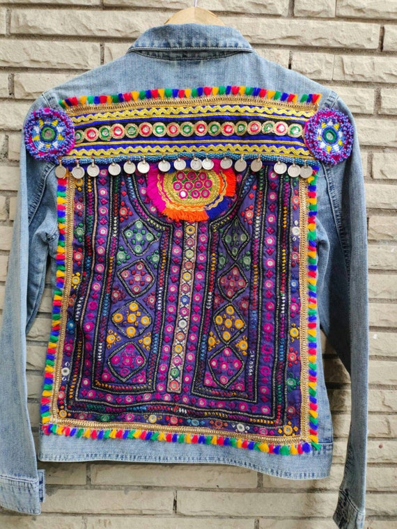 Vintage Denim Jacket Vintage Indian 