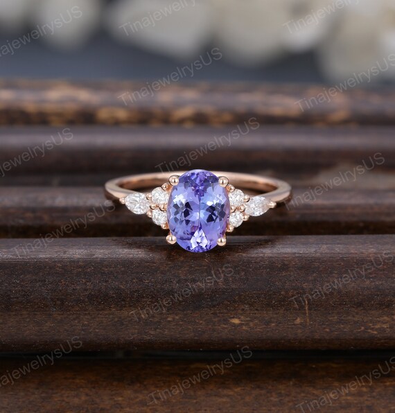 Tanzanite engagement rings etsy sale