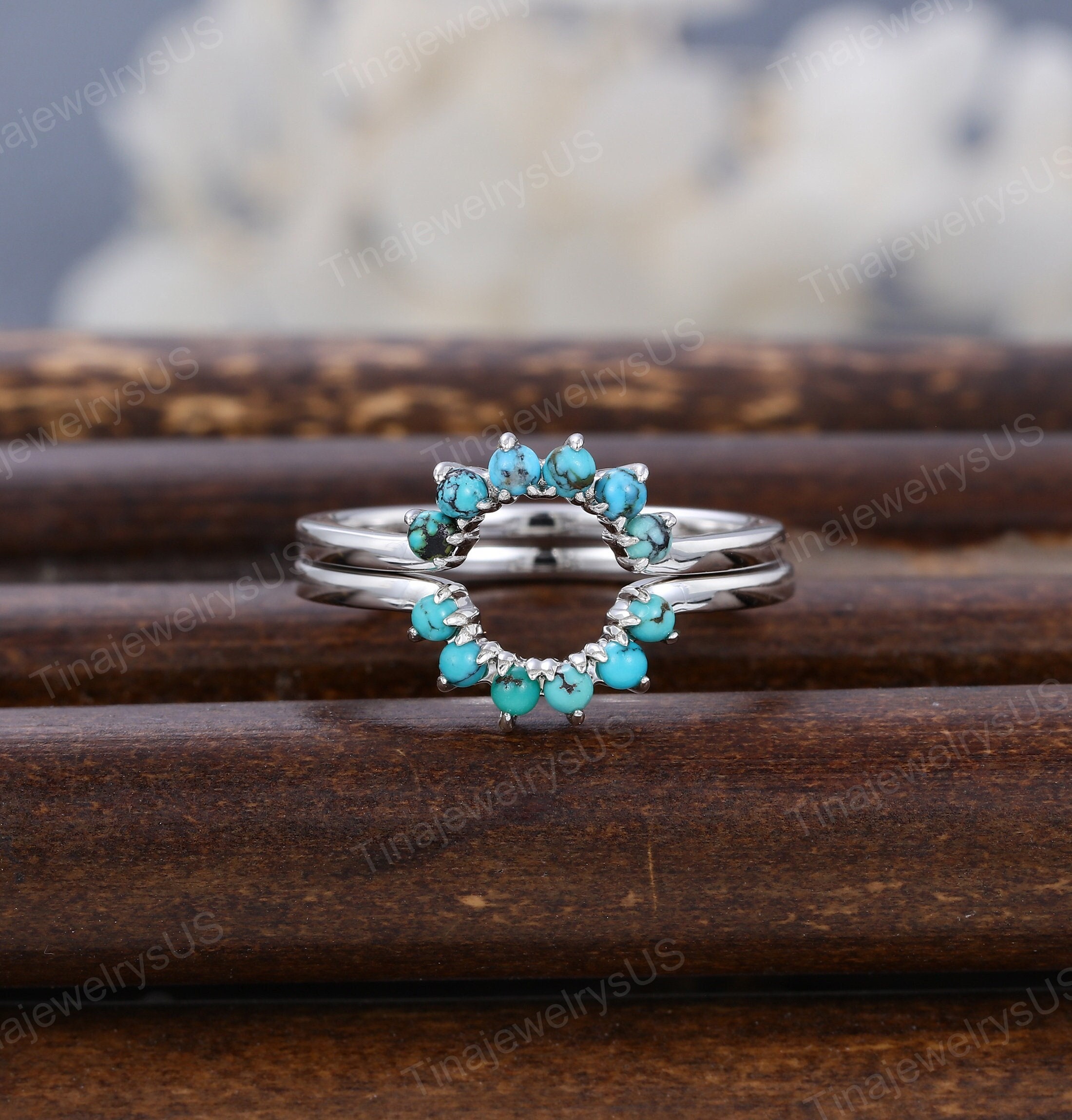 Turquoise wedding band stacker | Honestweddingadvice.com Turquoise wedding band stacker | Honestweddingadvice.com