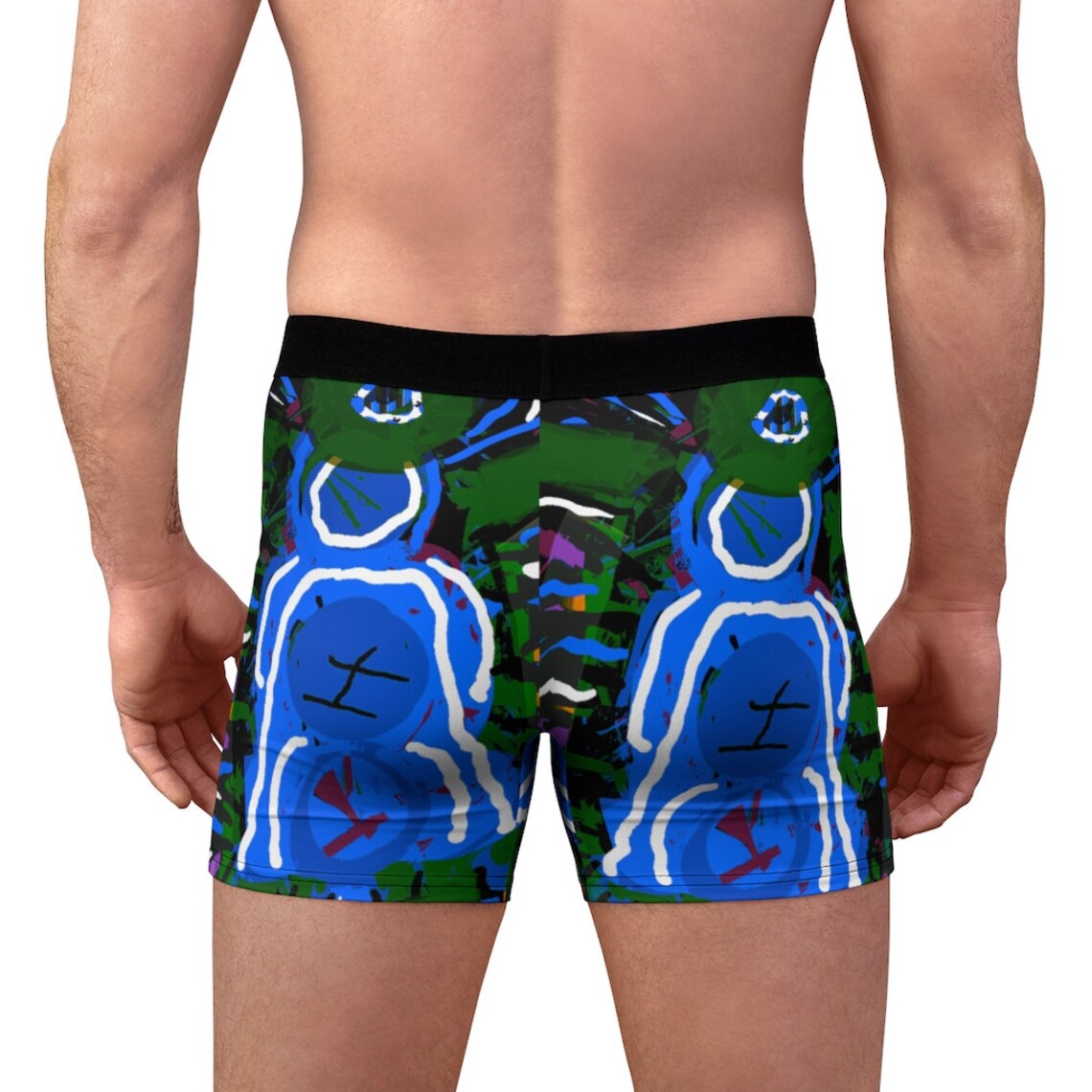 Funky Print Men's Boxer Briefs Etsy