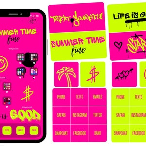 Neon Summers - iOS Icons, Widgets & Wallpapers.