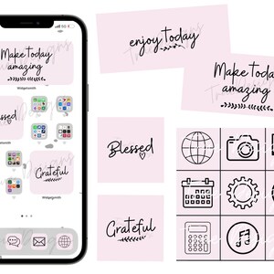 Mint Pink- iOS Icons, Widgets & Wallpapers.
