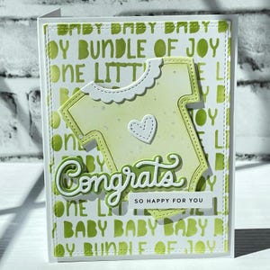 Tarjeta verde de baby shower, bebé esperando, mono de bienvenida para bebé, adorables tarjetas de felicitación de baby shower, nuevo regalo para bebé, tarjeta de felicitación