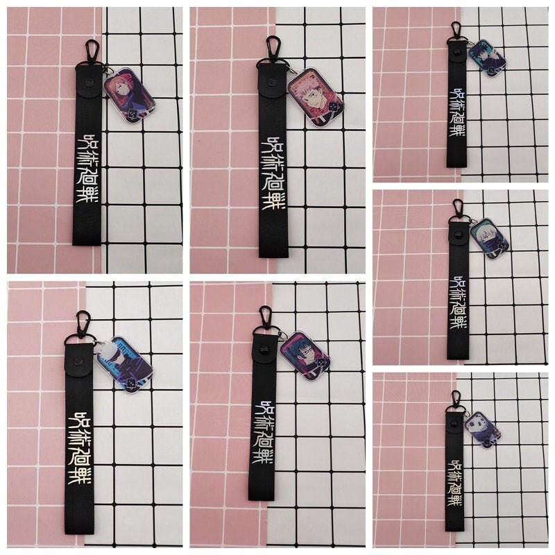 Jujutsu Kaisen Inspired Lanyard Keychain Keyring