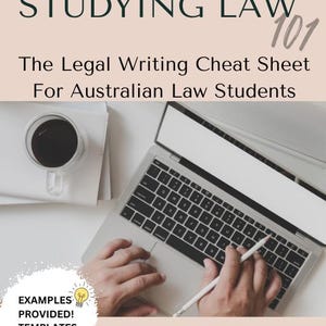 Law Student Cheat Sheet | Australian Law Student Notes | Legal Guide Australia | Legal Notes | Law Guide | Australian Law Bundle |