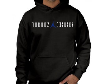 Royal blue and black jordan hoodie clearance
