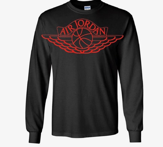 Air Jordan Wings Inspired Tshirt Jordan 1 Flight OG Jordan 1 Breds Jumpman MJ 1985 Chicago Banned Air Jordan 1 Etsy UK
