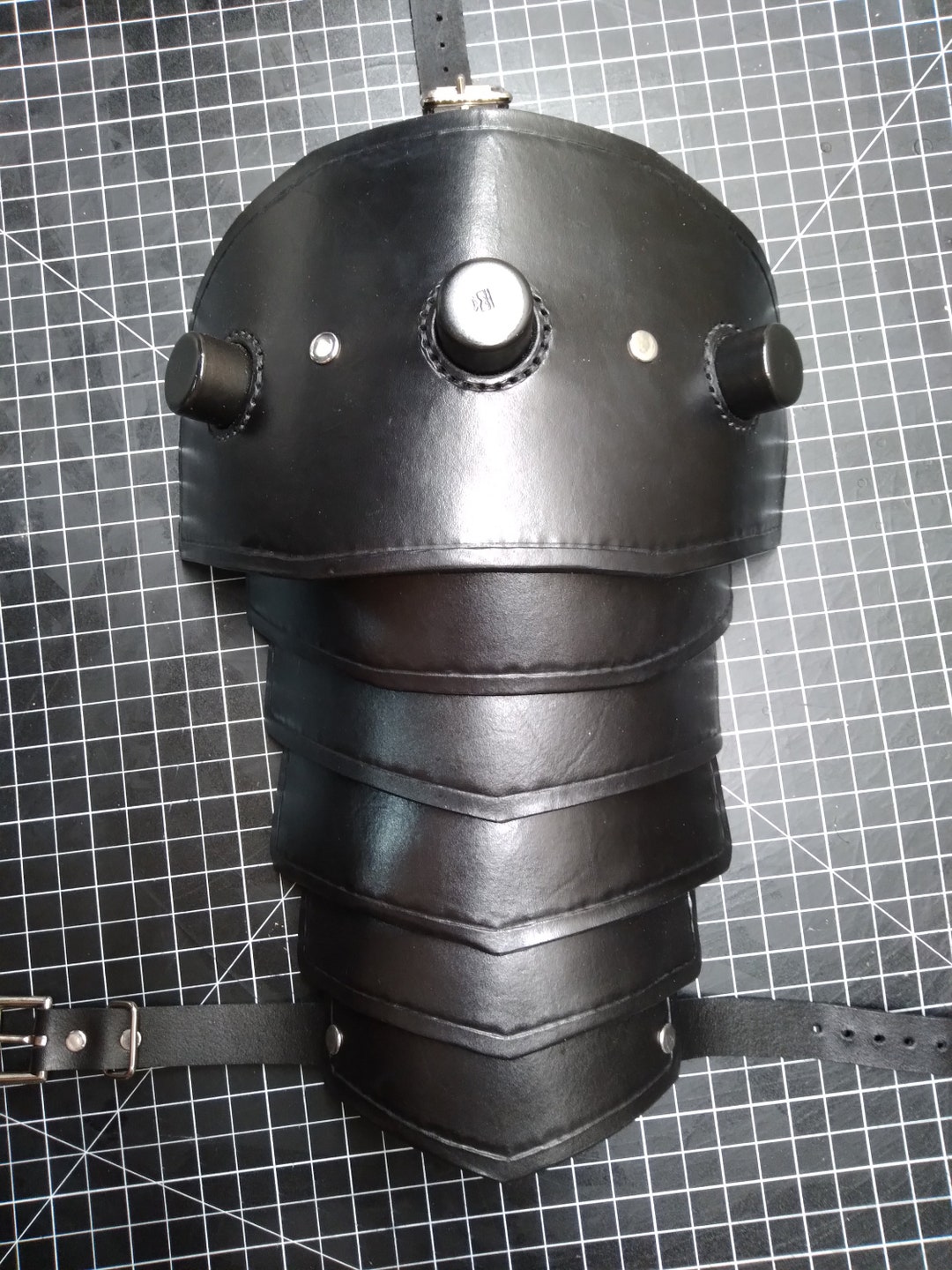 Leather Dystopian Cyberpunk Spaulder Armor With Spikes or - Etsy