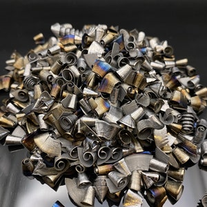 Decorative material ‘Magic Steel’, high-quality steel shavings, metal shavings for sculptural design/orgonite production