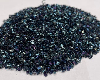 Decorative material &#39;&#39;Purple touch fine&#39;&#39;, high-quality steel shavings, metal shavings for sculptural design/orgonite production, blue-purple, fine grain