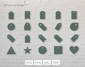 Tags and Labels SVG Bundle, Shipping Tags, Gift Tags Svg, Price Tags Svg, Message Tag, Tags Cutting Files, Tag Shapes Svg, Shop Tag,