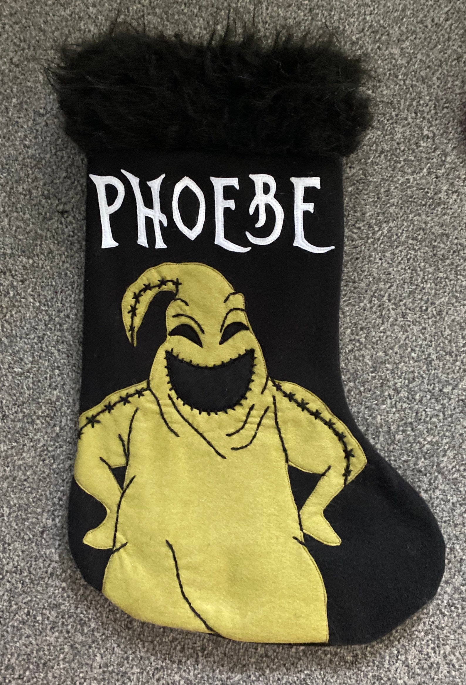 Oogie Boogie Nightmare Before Christmas Christmas Stocking Etsy Nightmare Before Christmas Stocking