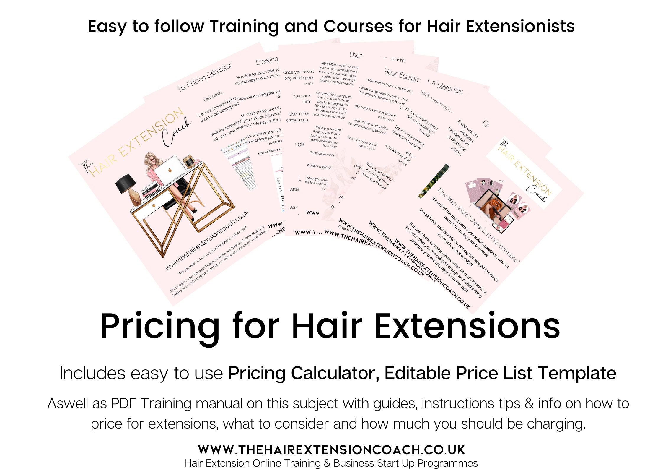 Pricing For Hair Extensions Includes easy to use Pricing Etsy