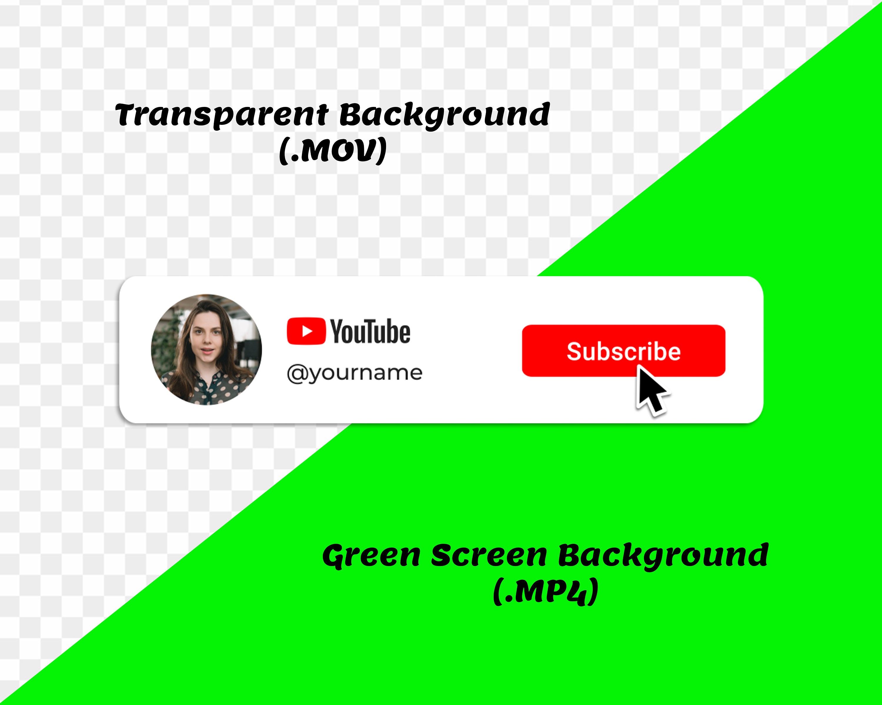 youtube subscribe transparent