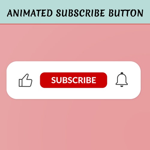 Animated Subscribe Button Animation for Youtube Channel - Etsy Ireland Animated Subscribe Button Animation for Youtube Channel - Etsy Ireland