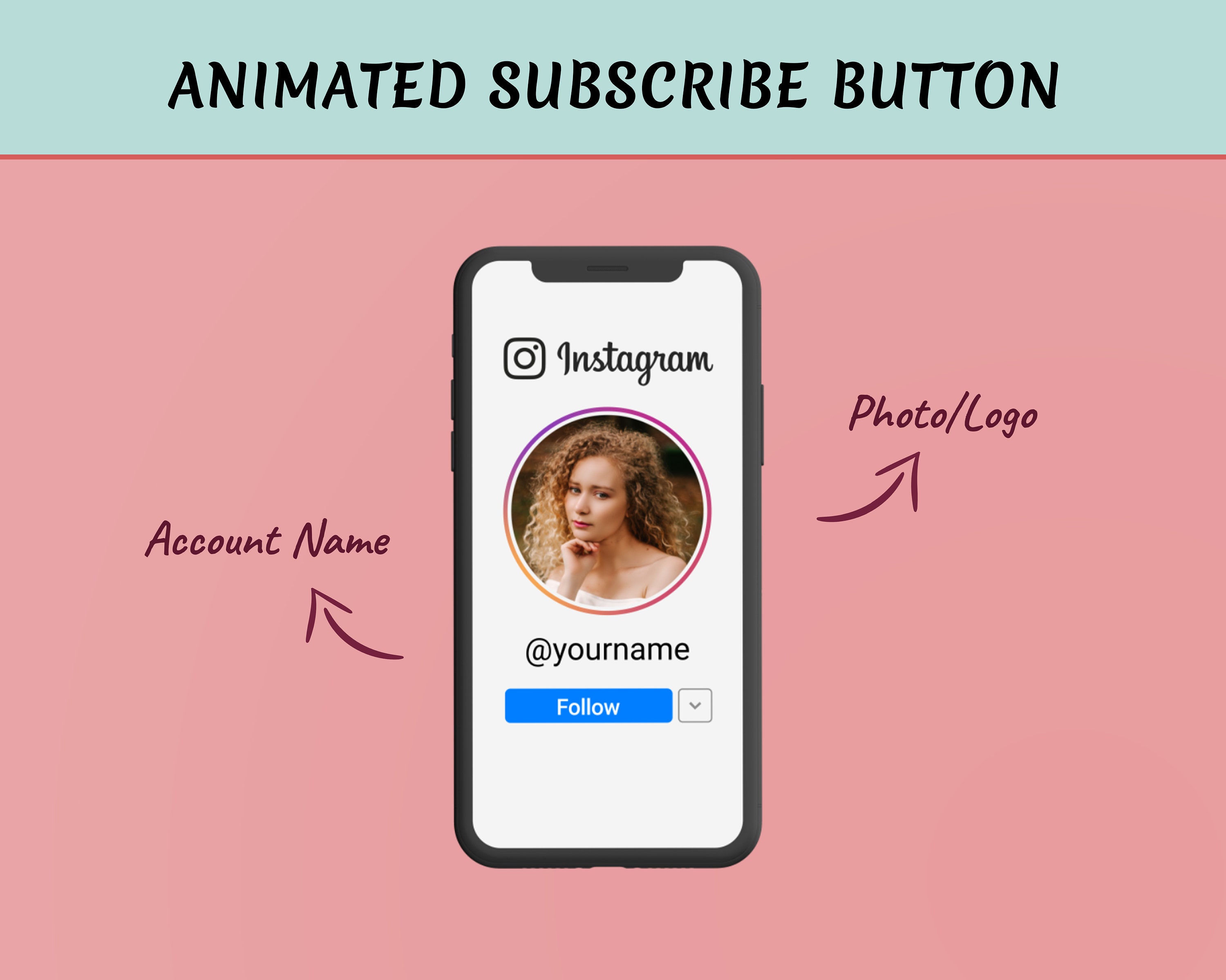 Custom Phone Animated Instagram Follow Button Transparent and - Etsy Ireland Custom Phone Animated Instagram Follow Button Transparent and - Etsy Ireland