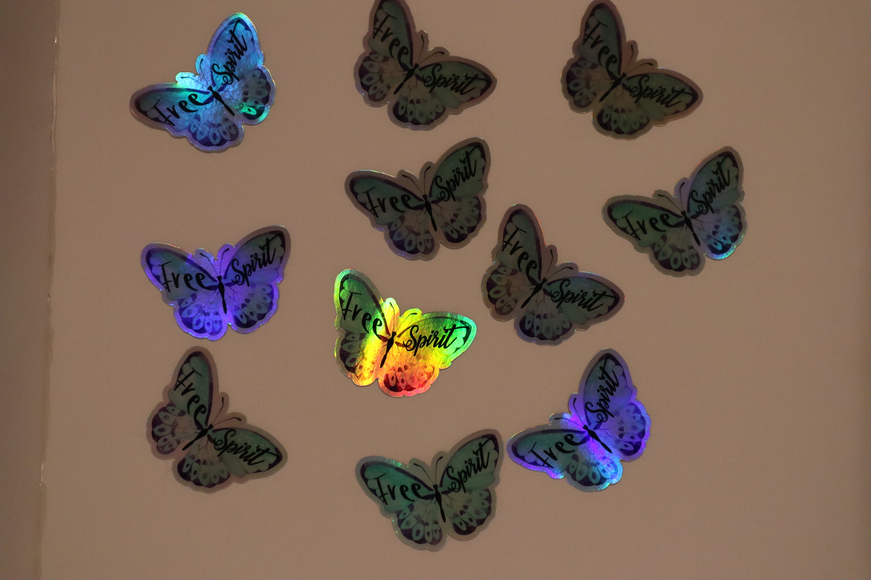 Free spirit/ holographic butterfly Etsy