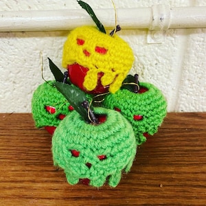 Crochet Poison Apple Ornament Pattern
