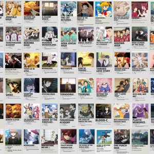 Anime Aesthetic Wall Collage Kit | Anime Manga Aesthetic Photo Collage | Lofi Aesthetic Collage  ( DIGITAL DOWNLOAD ) | 232 PCS