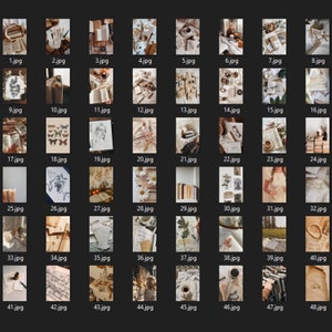 May include: A collection of vintage-inspired images featuring books, flowers, butterflies, and other nature-inspired elements. The images are in a warm, earthy color palette and have a rustic, romantic feel.