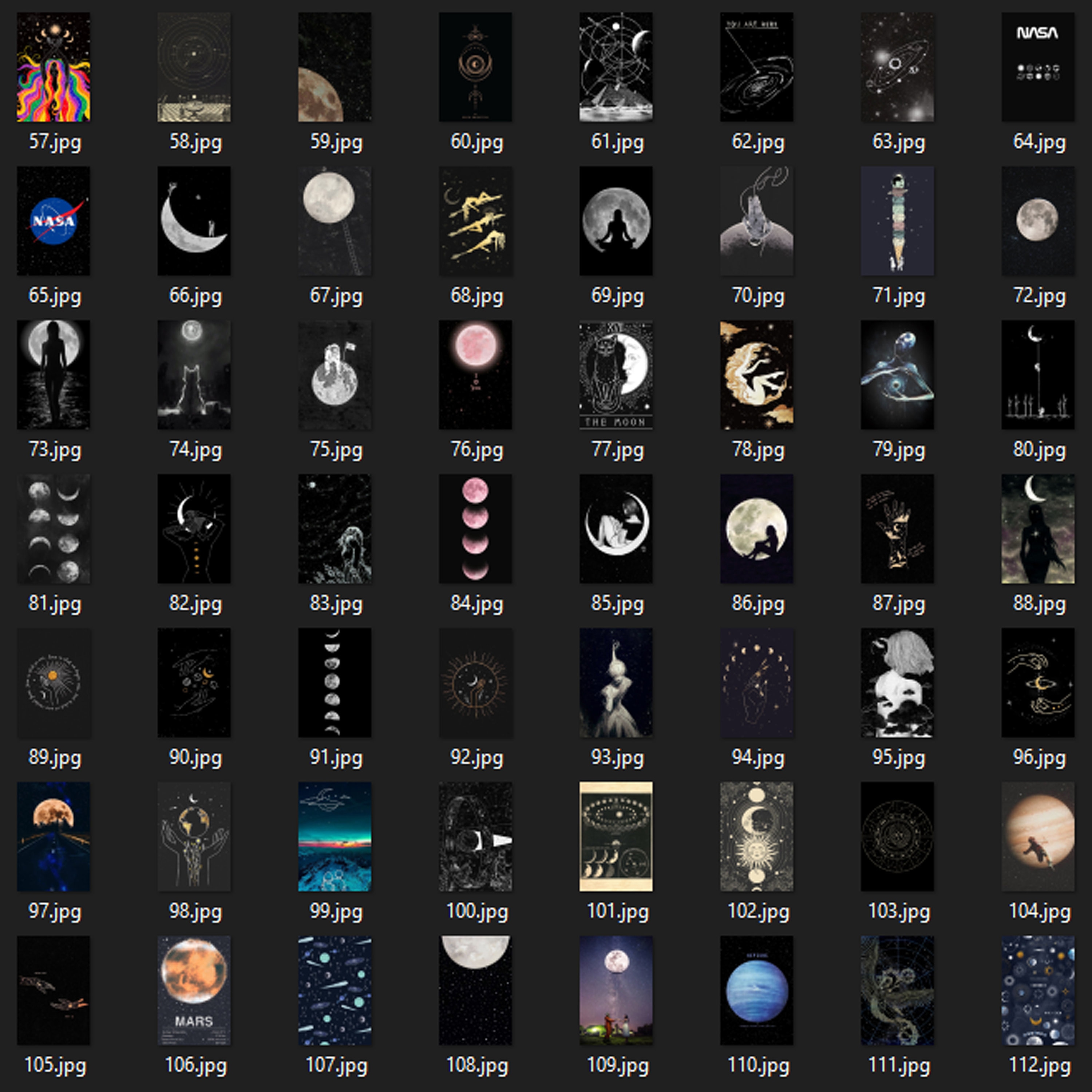Cosmos Photo Collage Kit | Astronomy Space Pictures (digital Download ...
