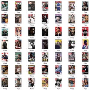 170 PCS Rap Magazines Posters | Retro Rapper Wall Collage Kit | Aesthetic Rappers Wall Art | Rap Music Room Decor | DIGITAL DOWNLOAD image 6