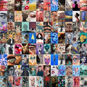 120 PCS Artcore Wall Collage Kit Retro Artsy Picture Vintage Art Aesthetic Photo Print | Teen Girl Room Decor | Artcore Poster Set | DIGITAL