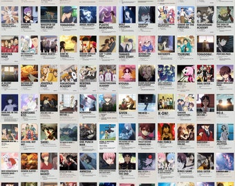 Collageset anime-mangafilmposter | Esthetische kamerinrichting (digitale download)
