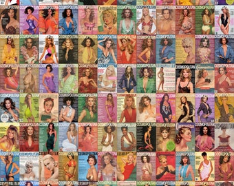 180 PCS Vintage Cosmopolitan Fashion Magazine Covers Wall Collage Kit | Magazine Cover Posters Teen Girl College Dorm Room Decor | DIGITAL
