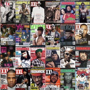 170 PCS Rap Magazines Posters | Retro Rapper Wall Collage Kit | Aesthetic Rappers Wall Art | Rap Music Room Decor | DIGITAL DOWNLOAD image 4