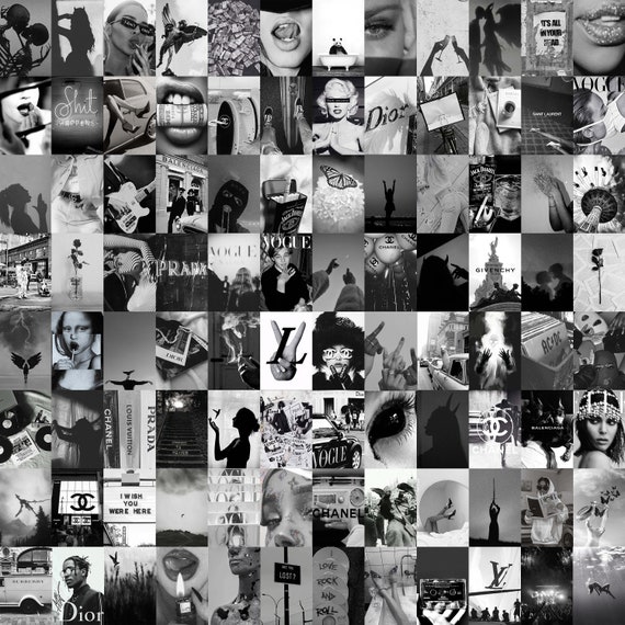 白黒写真コラージュキット | 美しい部屋の装飾（デジタルアイテム