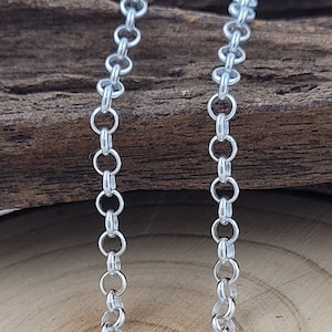 Sterling Silver Chunky Round Belcher Cable Chain 16" - 40" (40cm - 102cm) 3.4mm