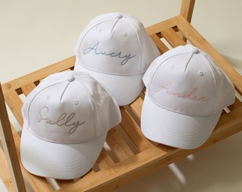 Personalized Organic Cotton Children's Cap: Embroidered Kids Summer Hat