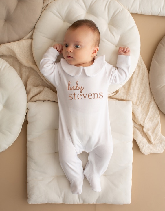 Personalised Embroidered White Birthday Pyjamas – ROYELLE STEVENS