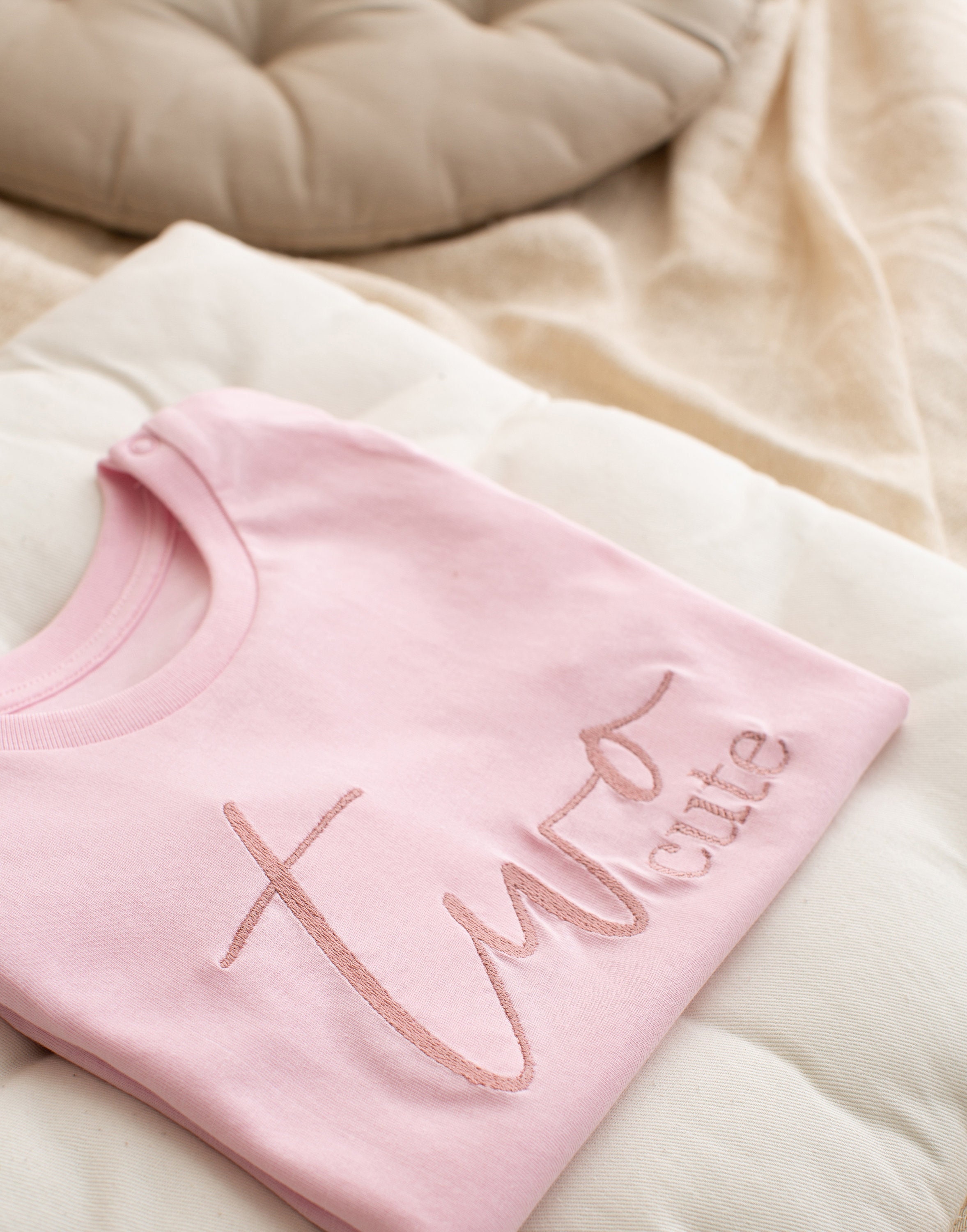 Two Cute Birthday T-shirt - Birthday Top - Girls Boys Second Birthday Top - Two Birthday - Embroidered