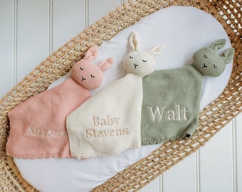 Personalised Baby Comforter - Personalised Baby Gift - Unisex Baby Gifts - Knitted Baby - Classic Luxury Comforter - Baby Shower Gifts