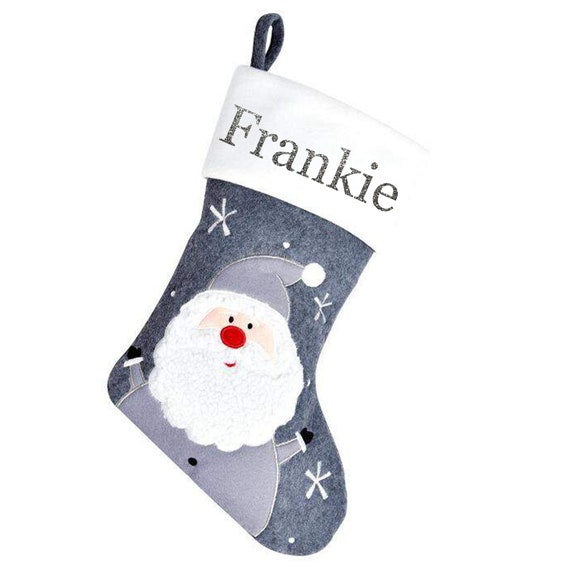 Personalised Initial Glitter Xmas Stocking Luxury Sack Santa Deluxe Christmas Personalised Initial Glitter Xmas Stocking Luxury Sack Santa Deluxe Christmas