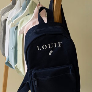 Sac enfant brodé personnalisé sac à dos sac à dos cartable - étoiles
