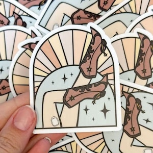 T1D Cowboy Boots Sticker, Diabetes Humor, Diabetes, Type 1, T1D, Type One Sticker, Diabetic