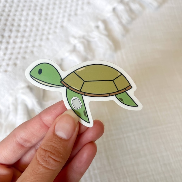 T1D Omnipod Sea Turtle Sticker , Diabetes, Type 1, T1D, Type One Sticker, Diabetic, Kids Diabetes