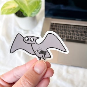 T1D Pterodactyl Medtronik Pump-Aufkleber, Dinosaurier, Diabetes, Typ 1, T1D, Typ Eins Aufkleber, Diabetiker, Kinder Diabetiker