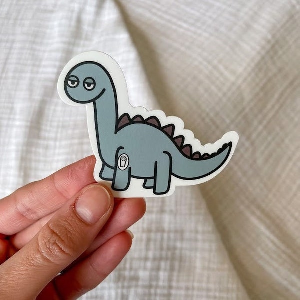 T1D Brachiosaurus Dexcom Sticker, Dinosaur, Diabetes, Type 1, T1D, Type One Sticker, Diabetic, Kids Diabetes