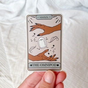 T1D The Omnipod Tarot Card Sticker, Diabetes, Type 1, T1D, Type One Sticker, Diabetic