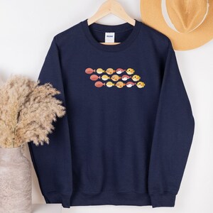 Sudadera con pez globo, suéter con pez globo, camiseta con dibujo de banco de peces globo, ropa con diseño de pez globo erizo, camiseta unisex de manga larga suave con pez globo