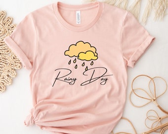 Rain Cloud Shirt, First Grade Teacher Cloud Tshirt, Rainy Day T shirt, Unisex Comfort Colors Tee, Gift For Him, Gift For Her, Rain Shirt