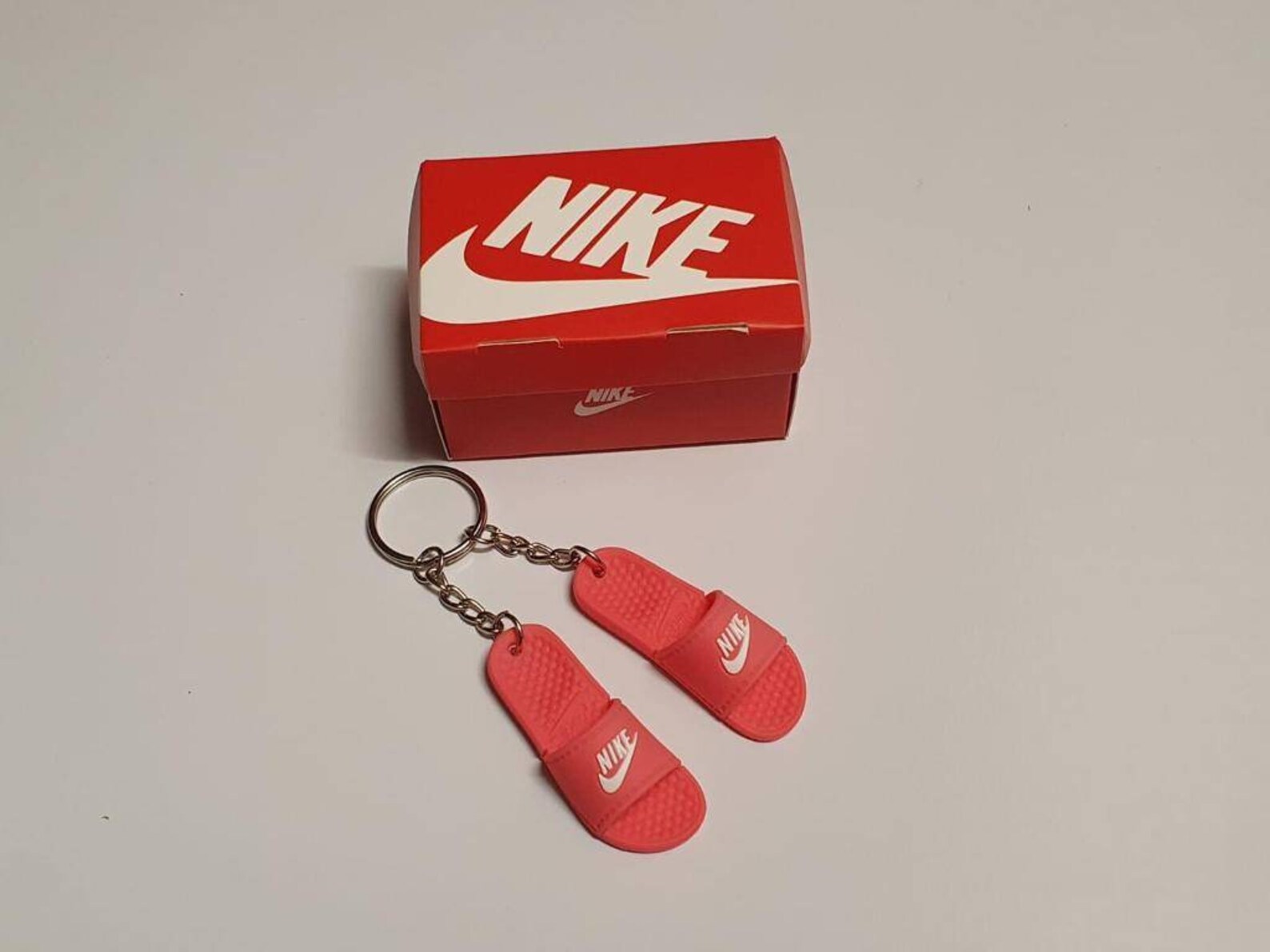 nike keychain pink