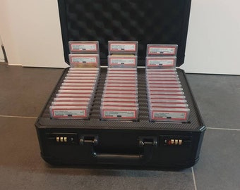 Trading card suitcase PSA BGS GSG grading trading cards