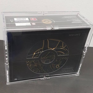 Acryl Case Schutzbox für Pokemon Elite Trainer Box Zacian & Zamazenta Protector Perfekter Schutz Neu