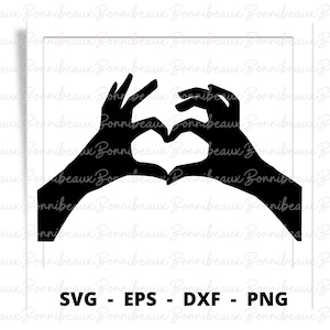 Hands, Love Sign, Victory, SVG, PNG DXf, EPS, Instant Download, Digital Download, Clipart,Vector File, Birthday Party, Wedding Anniversary